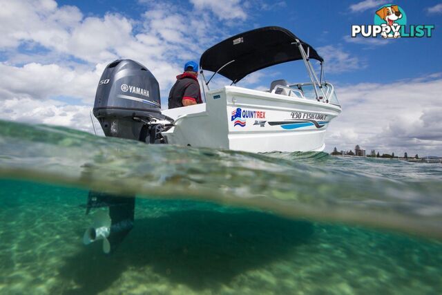Quintrex 430 Fishabout + Yamaha F60hp 4-Stroke - Pack 1 for sale online prices