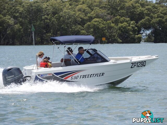 Quintrex 530 Freestyler + Yamaha F130hp 4-Stroke - Pack 3 for sale online prices