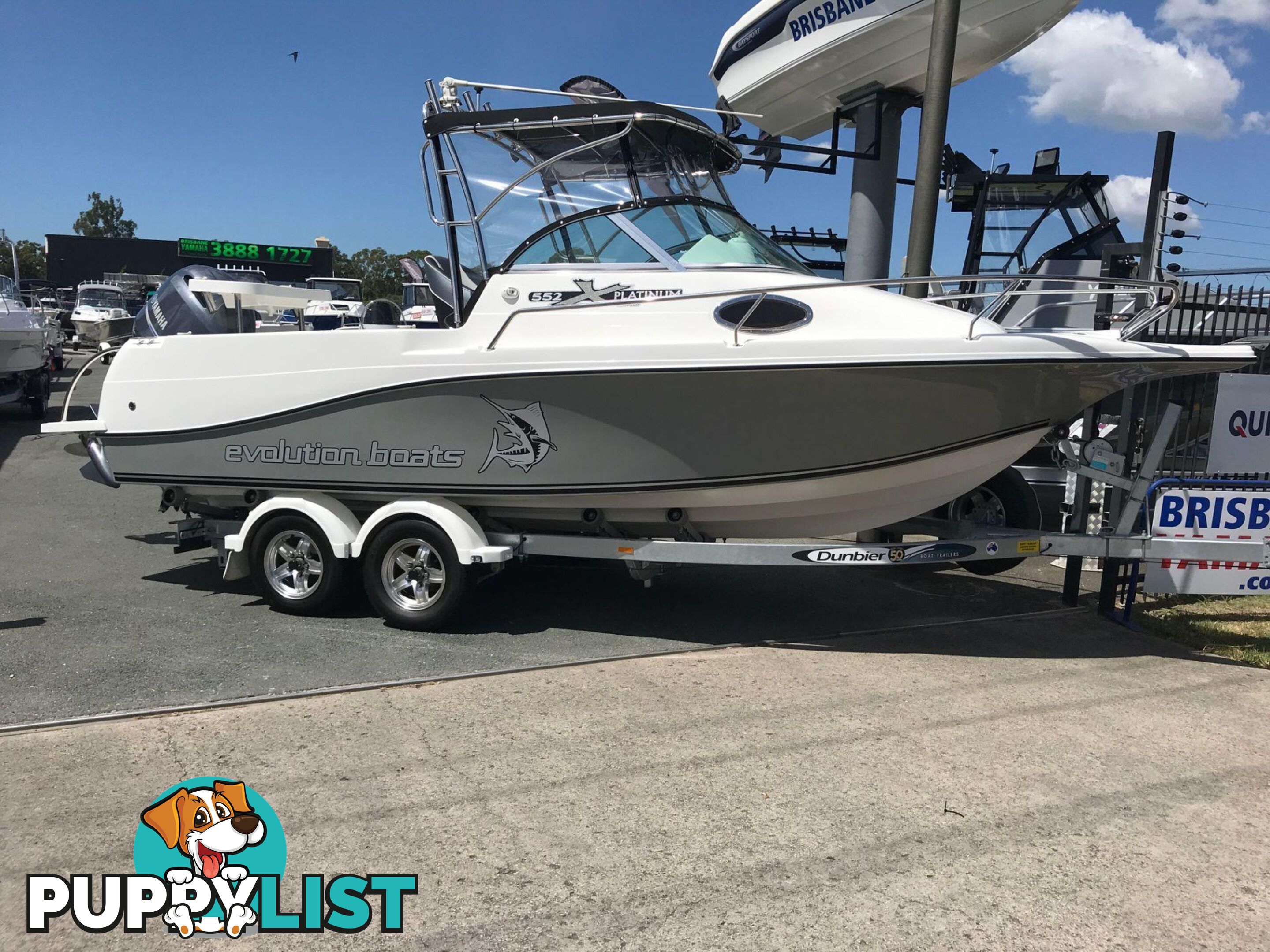 NEW 2024 EVOLUTION 552 PLATINUM FITTED WITH A YAMAHA HELM MASTER XA F150 FOURSTROKE