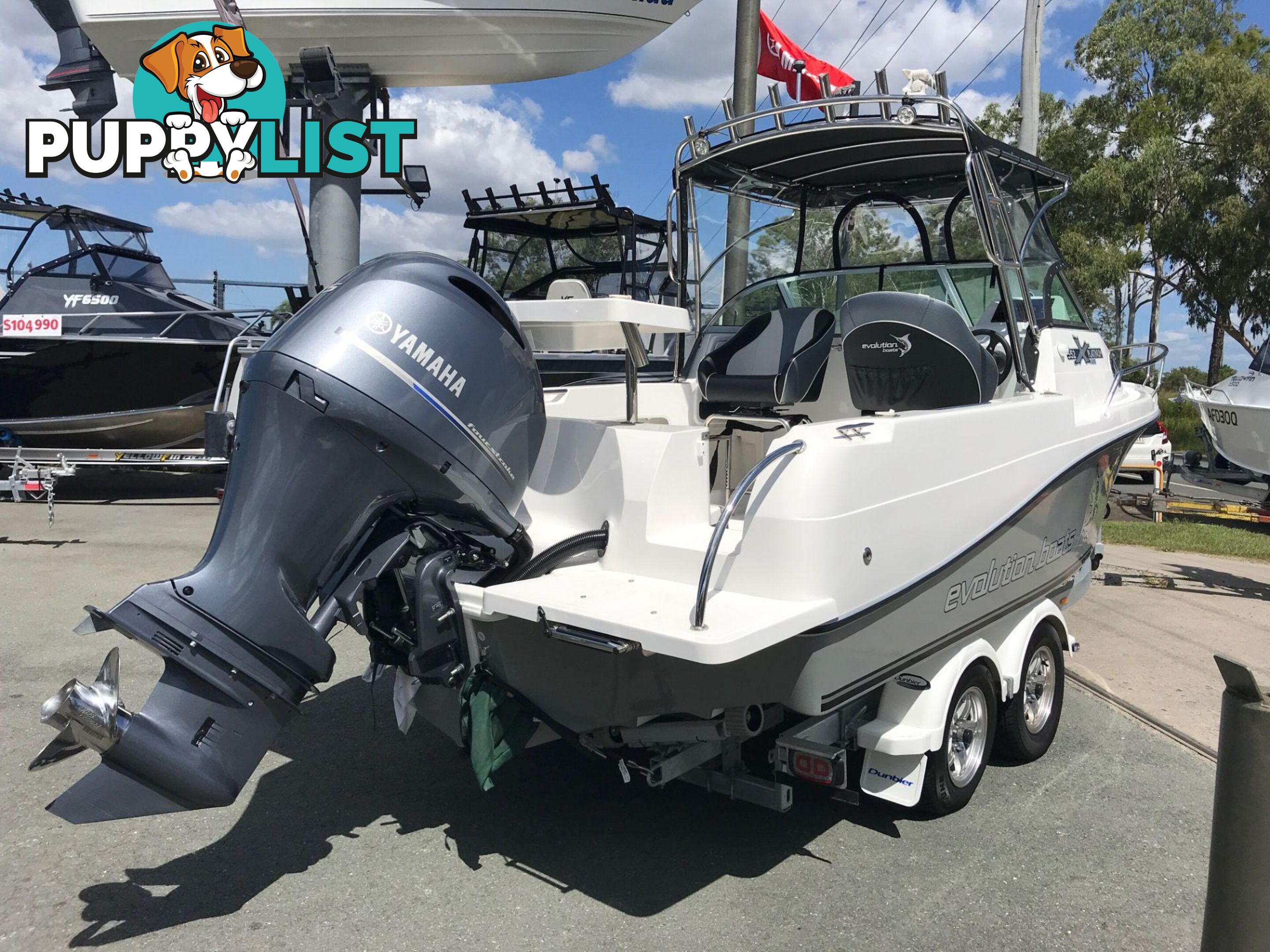 NEW 2024 EVOLUTION 552 PLATINUM FITTED WITH A YAMAHA HELM MASTER XA F150 FOURSTROKE