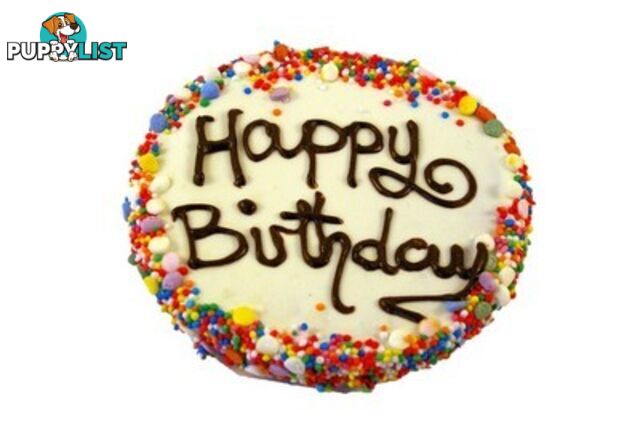 Doggie treats and birthday cakes!
