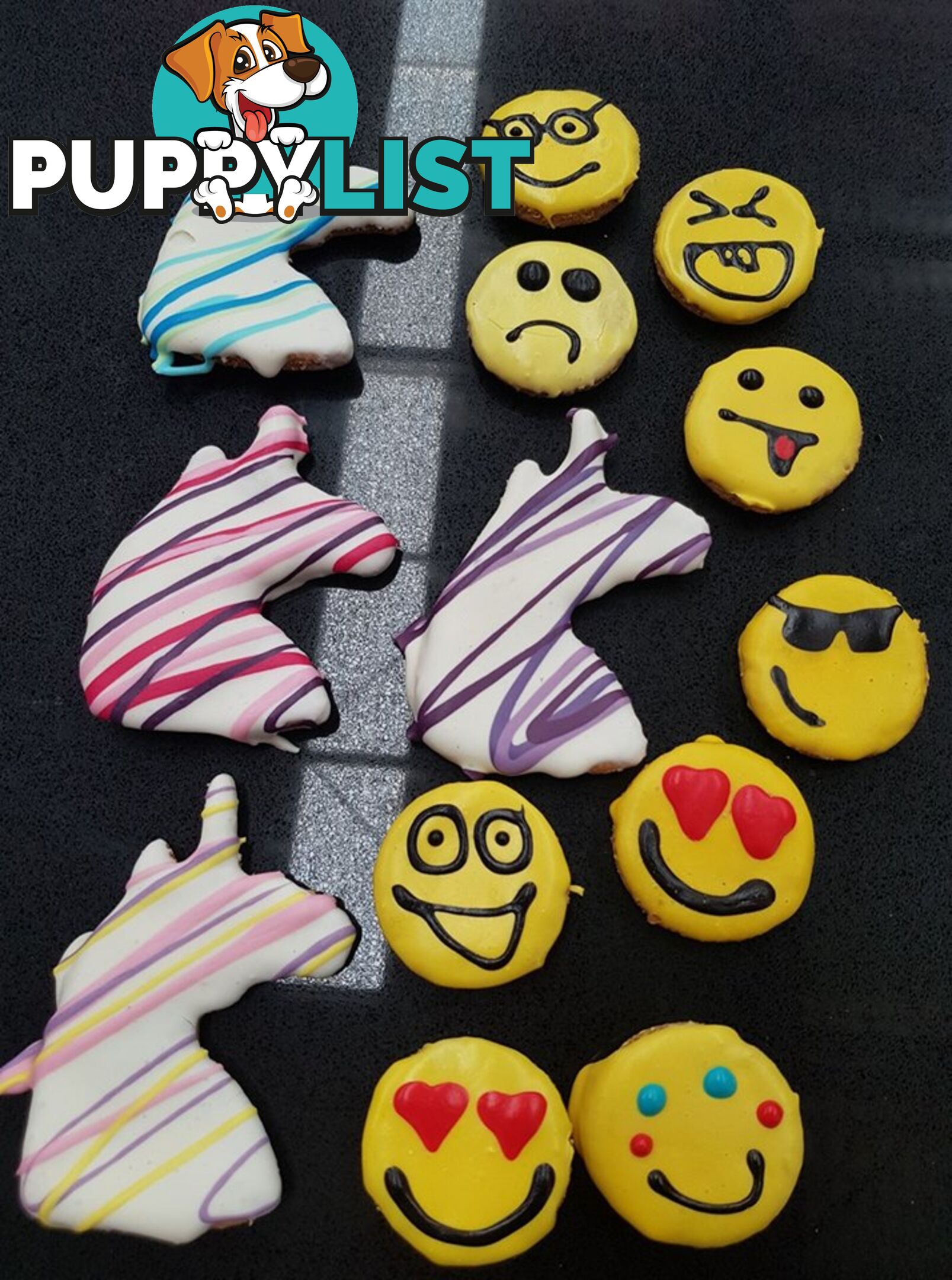 Doggie treats and birthday cakes!