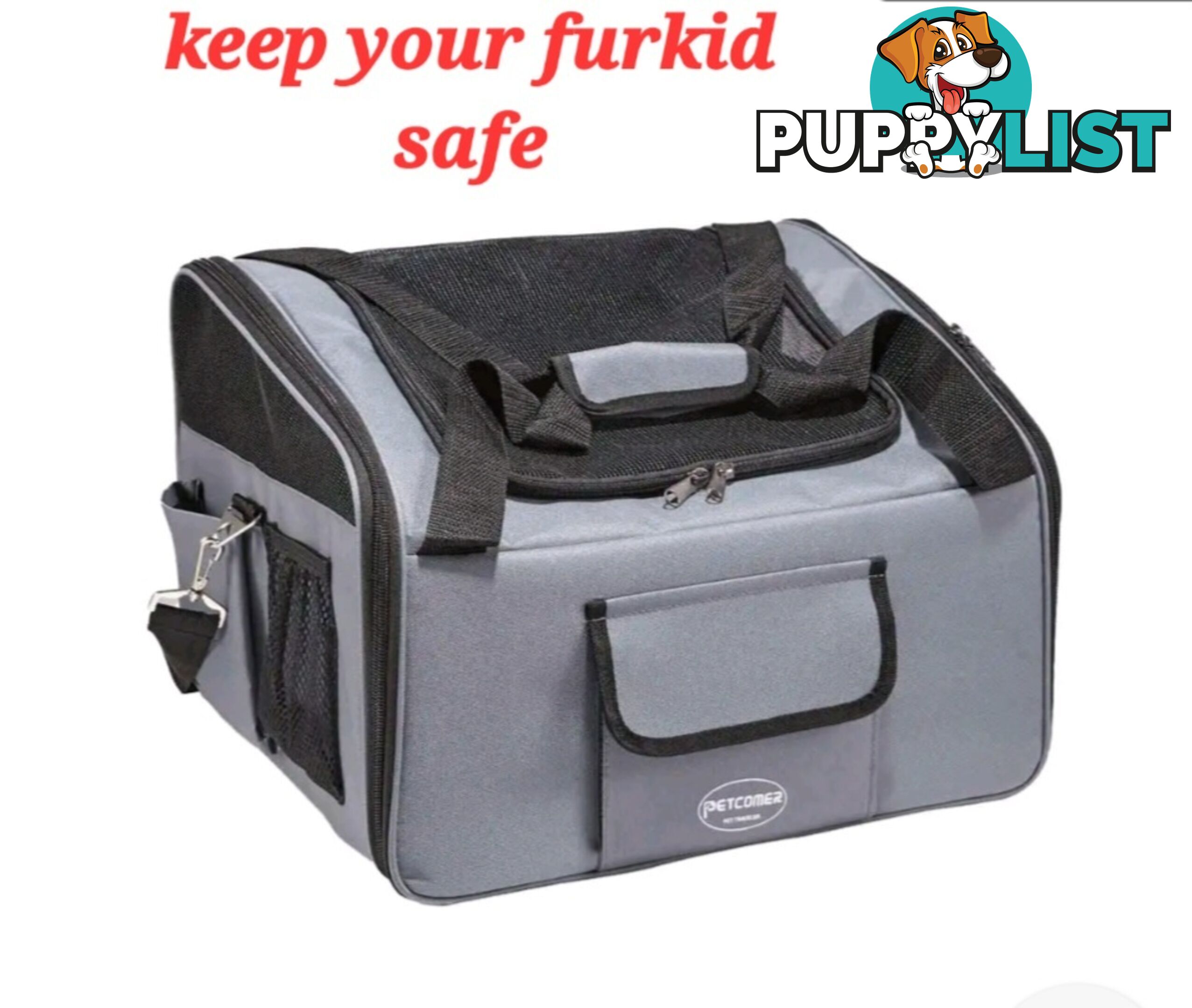 PET CAR SEAT AND SEATBELTS