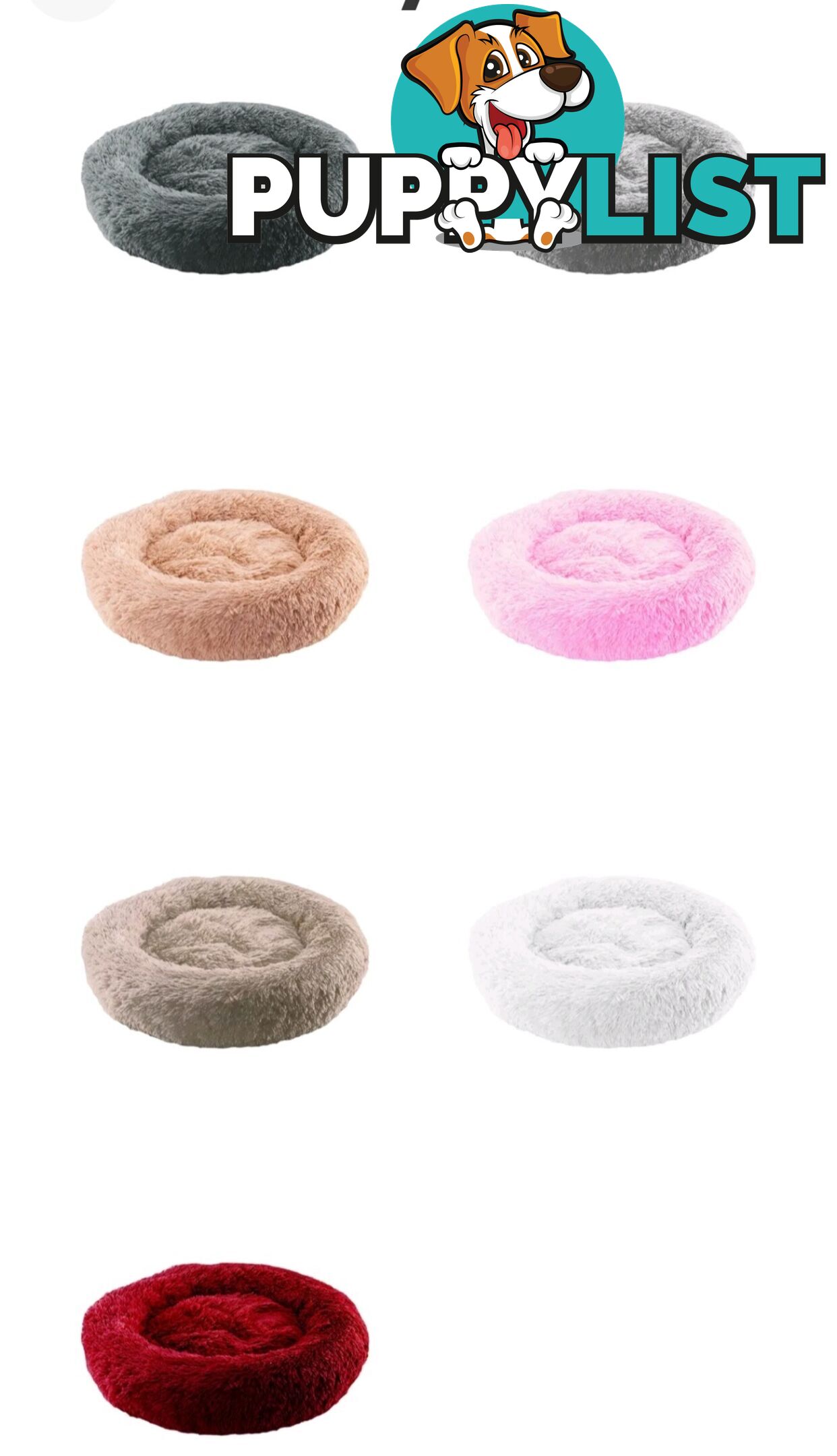 FLUFFY CALMING DONUT BEDS