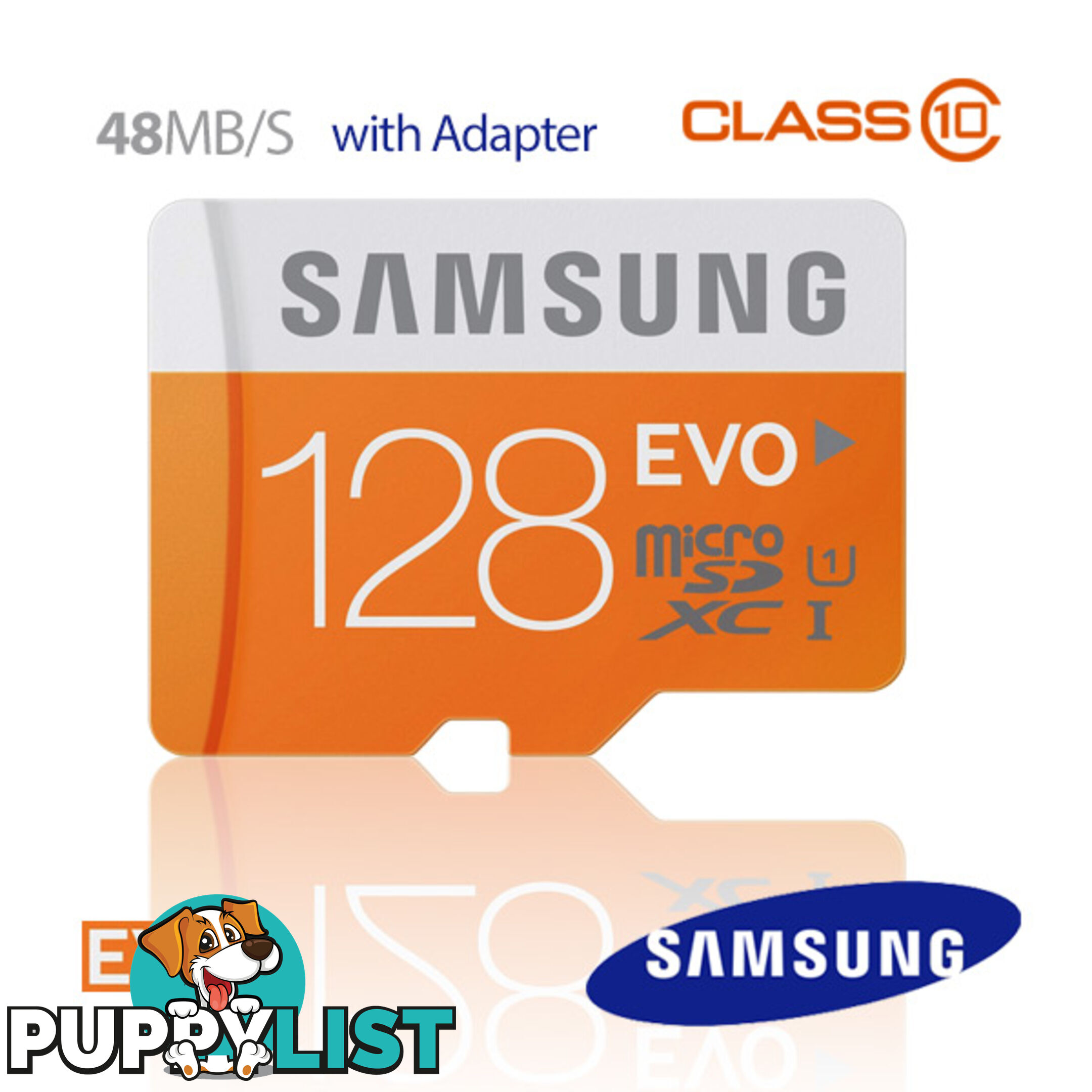 Samsung 128GB EVO Micro SDXC up to 48MB/s with Adapter (MB-MP128DA/AM)