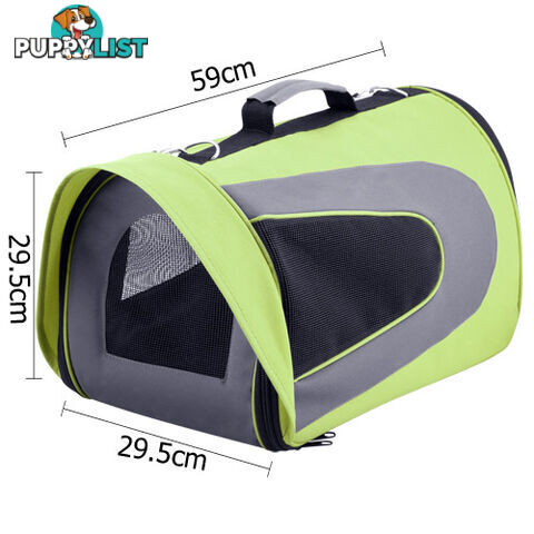 Pet Dog Cat Carrier Travel Bag XLarge Lime Green