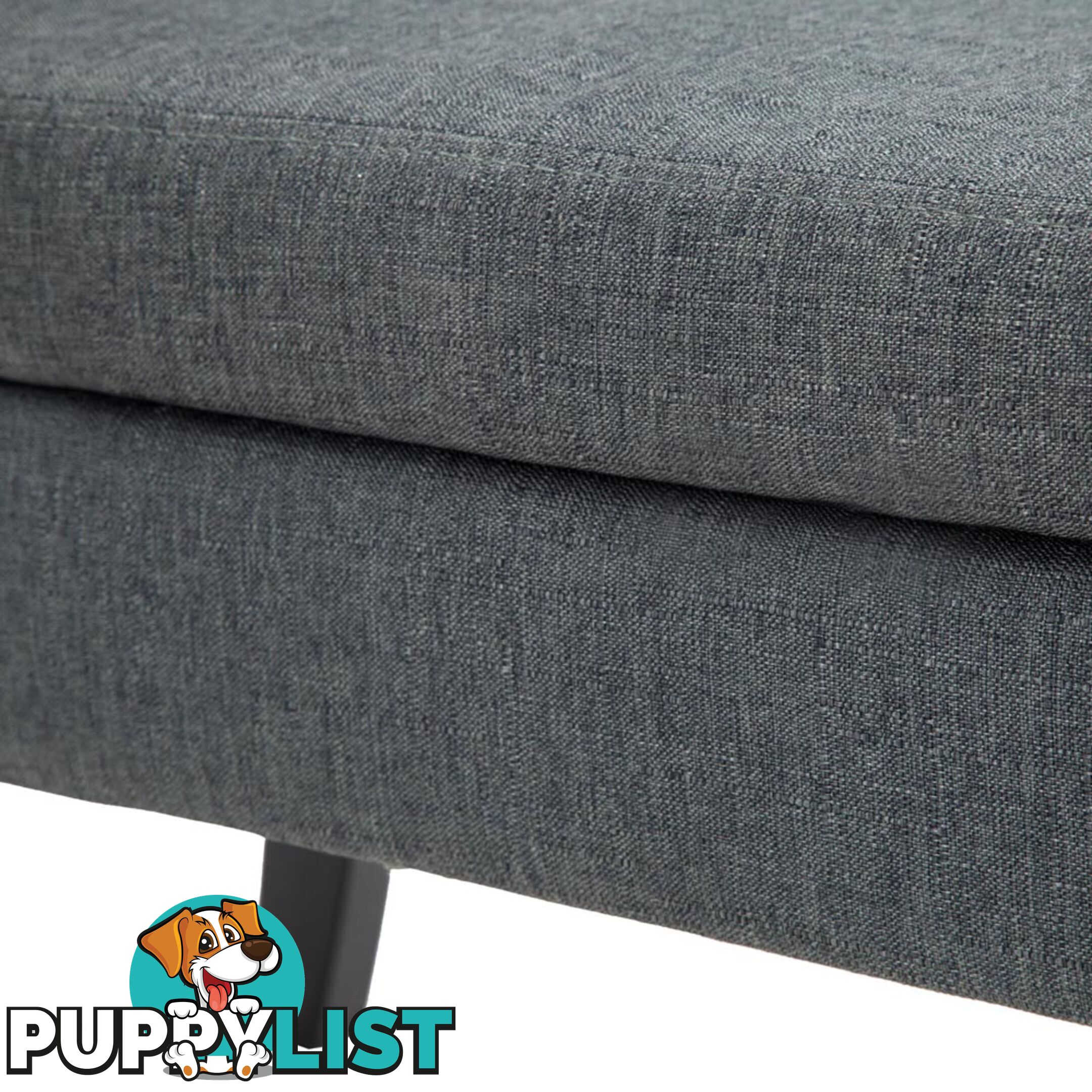 Seat Footstool Bench Stool Storage Ottoman - Grey