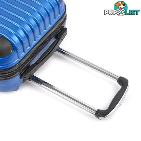 Set of 2 Hard Shell Travel Luggage with TSA Lock - Blue