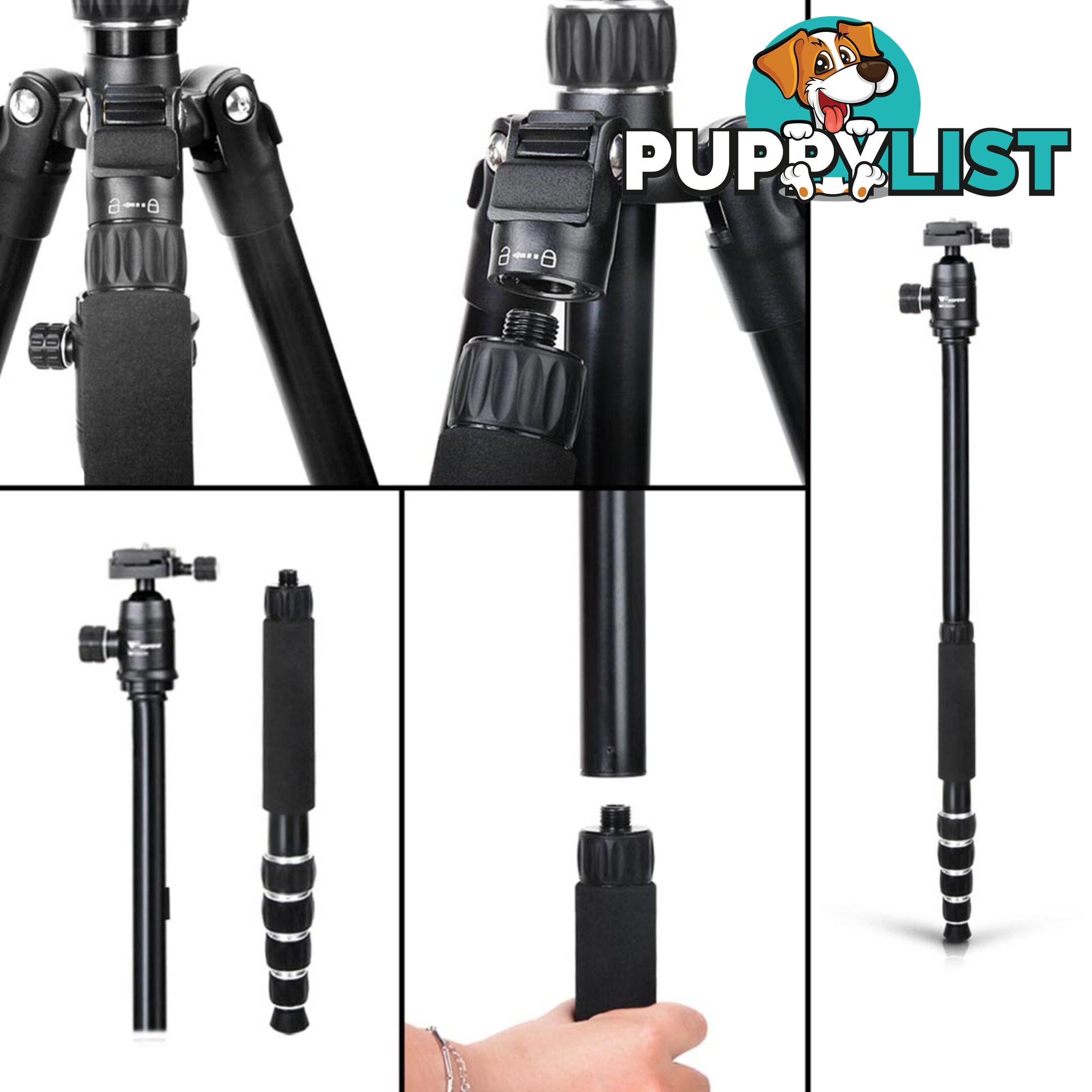 Professional 2 IN 1 Monopod/Tripod Digital Camera 152cm