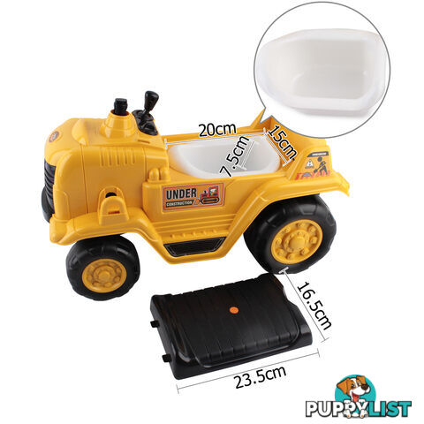 Kids Ride On Bulldozer Yellow