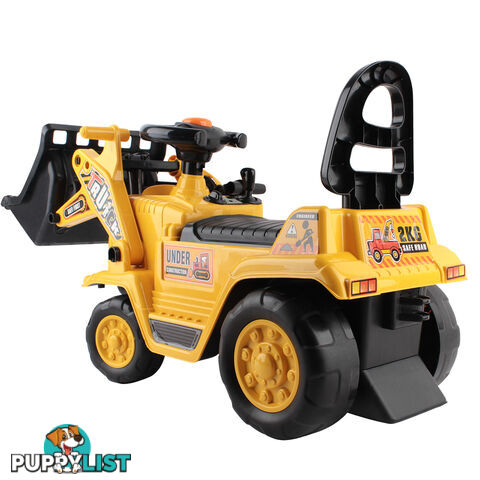 Kids Ride On Bulldozer Yellow