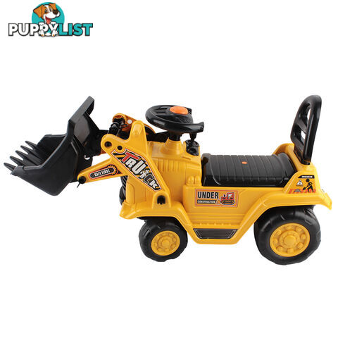 Kids Ride On Bulldozer Yellow