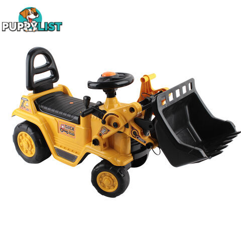 Kids Ride On Bulldozer Yellow