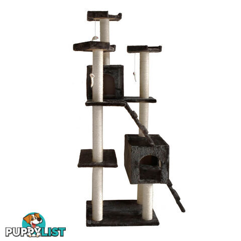 Cat Scratching Poles Post Furniture Tree 185cm Dark Grey