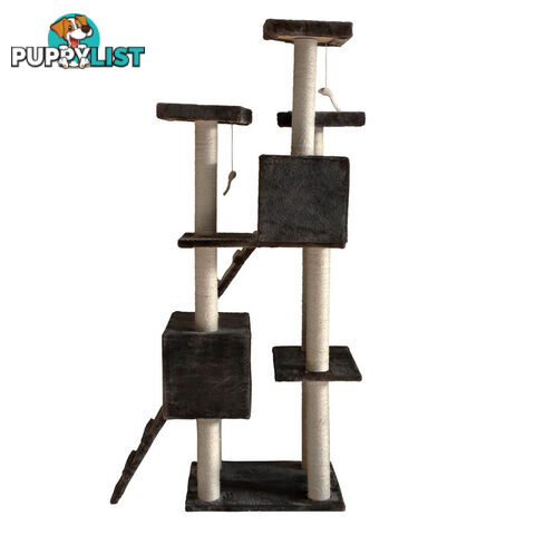 Cat Scratching Poles Post Furniture Tree 185cm Dark Grey