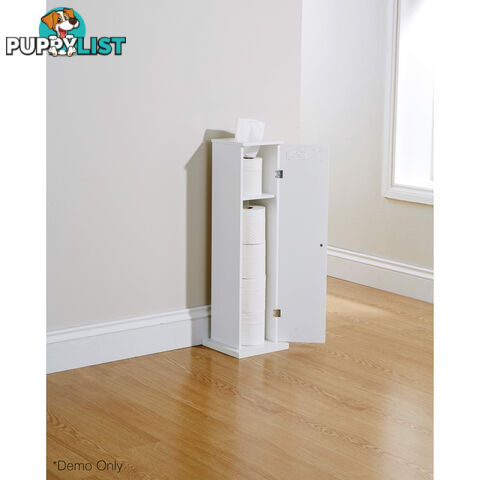 Lure Toilet Roll Cupboard in WHITE