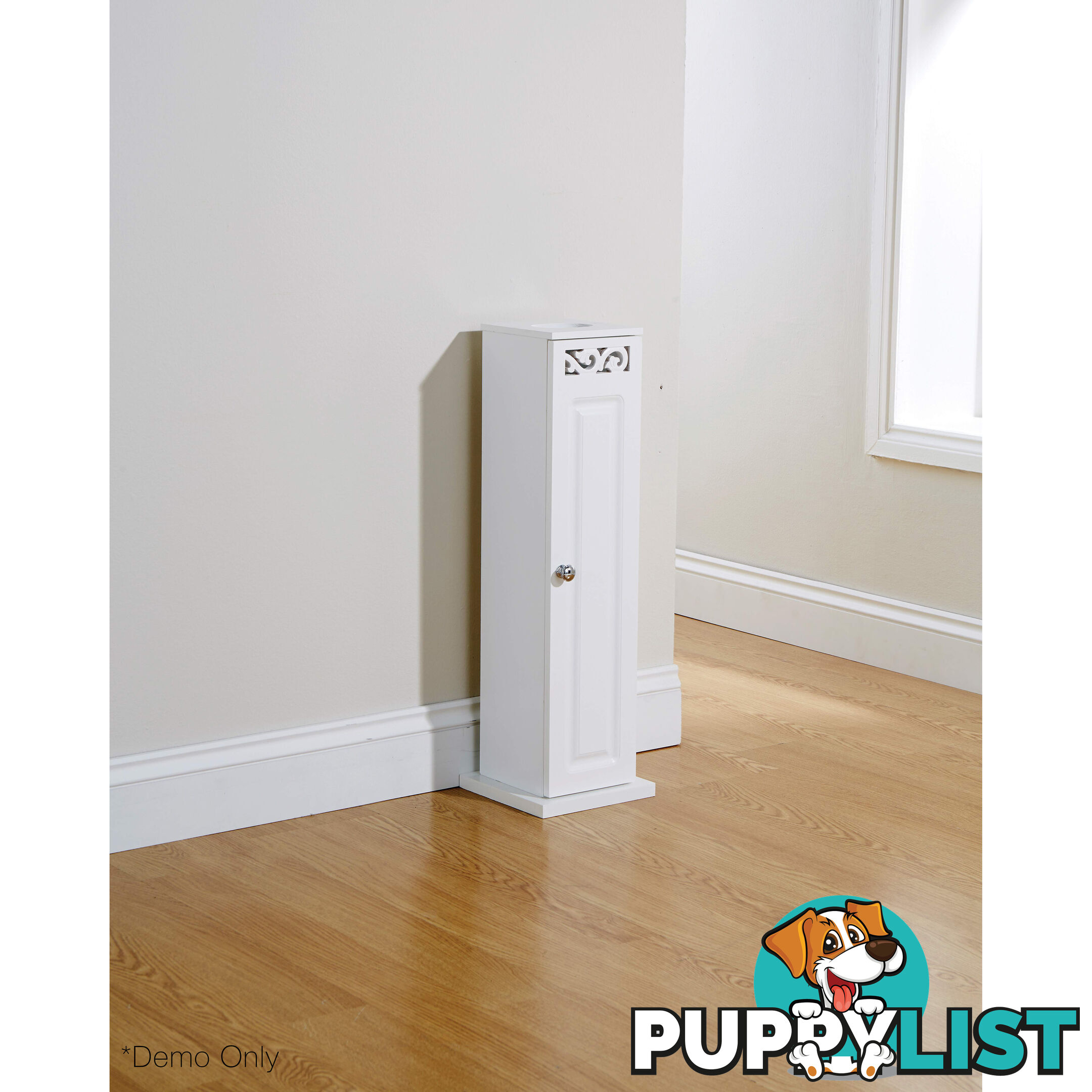 Lure Toilet Roll Cupboard in WHITE