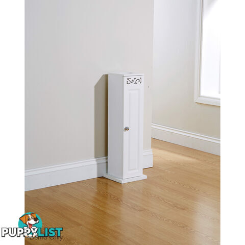 Lure Toilet Roll Cupboard in WHITE