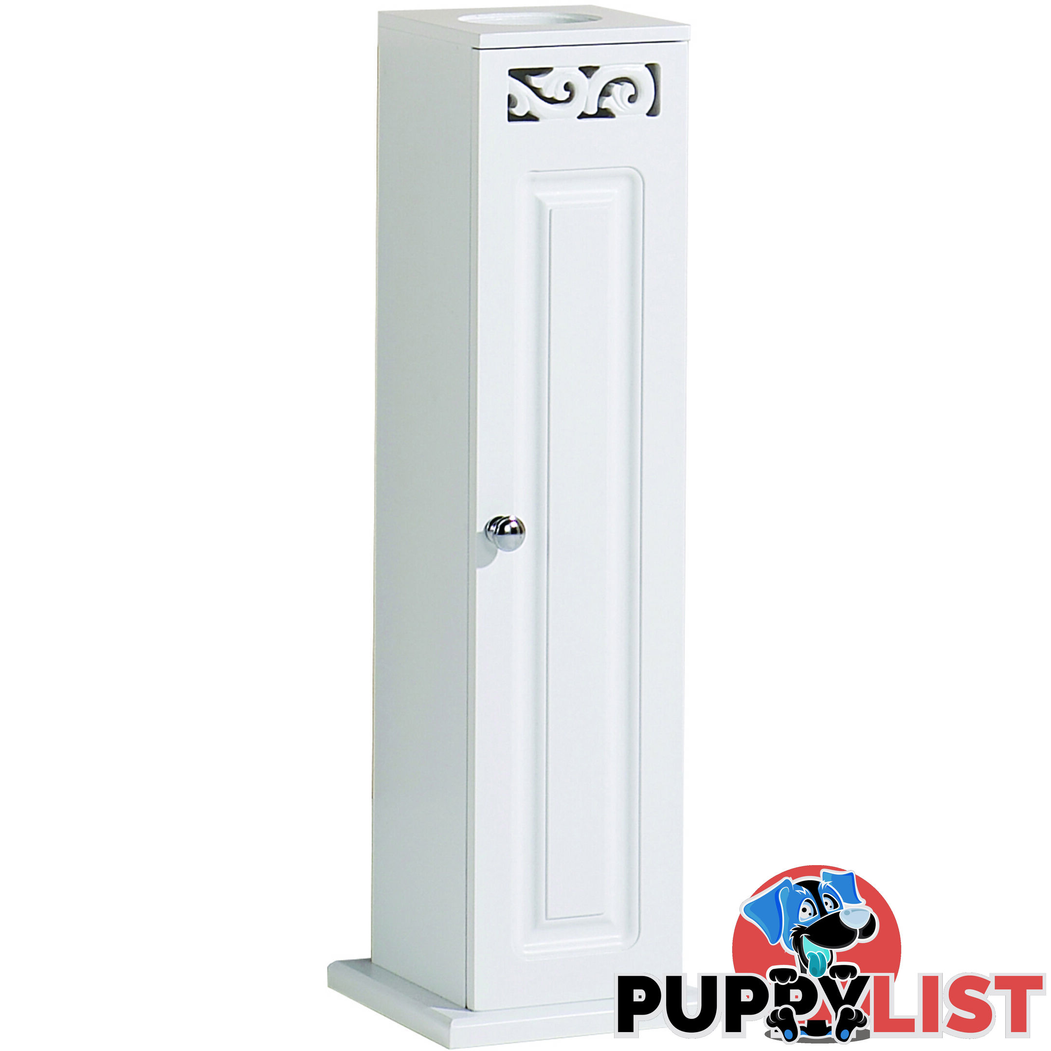 Lure Toilet Roll Cupboard in WHITE