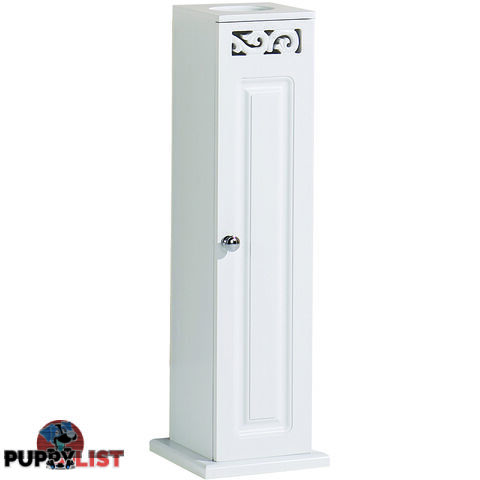 Lure Toilet Roll Cupboard in WHITE