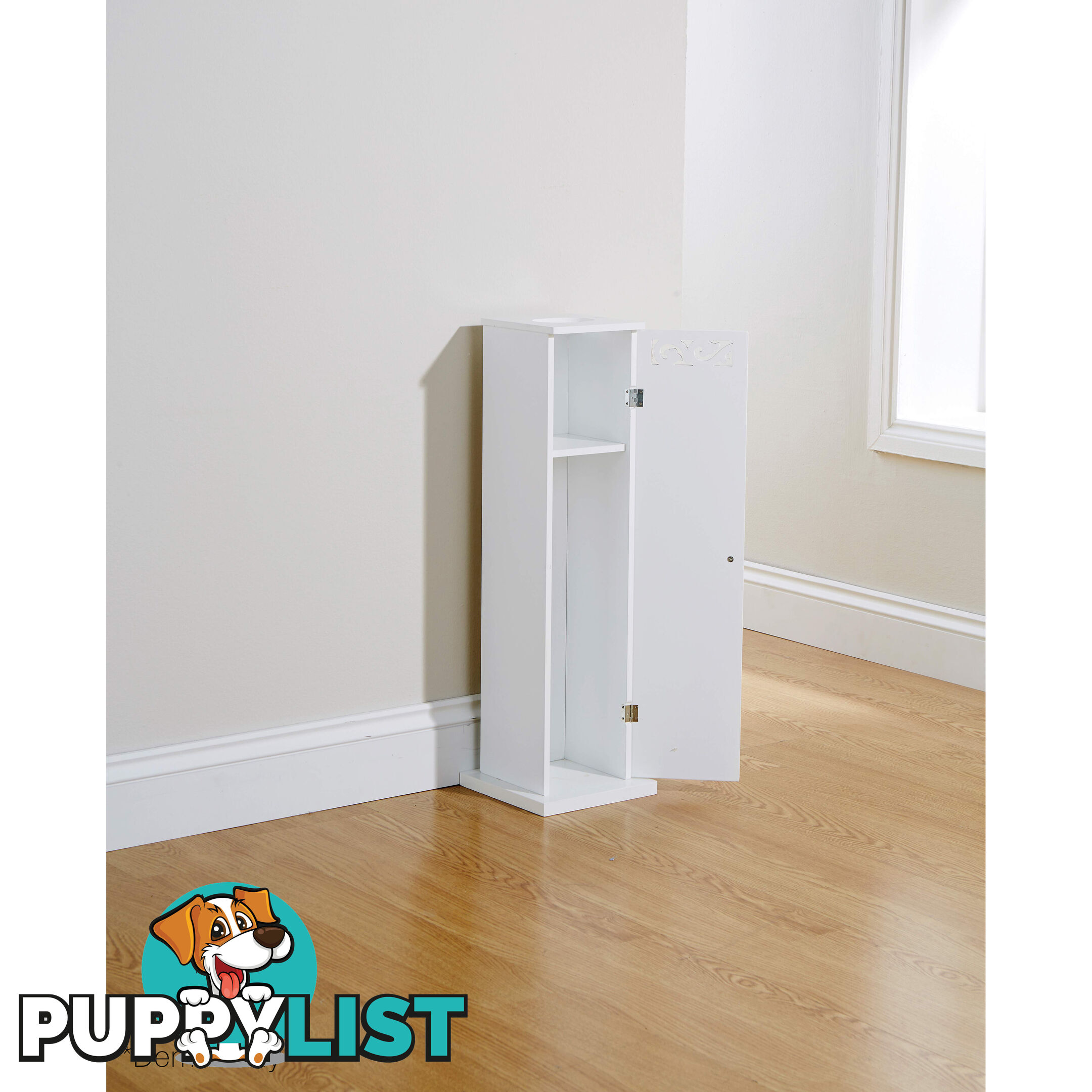 Lure Toilet Roll Cupboard in WHITE