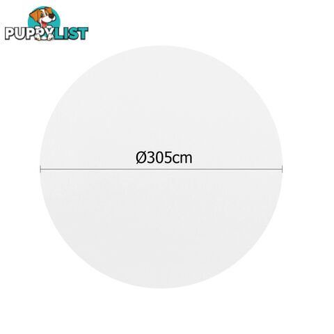 4 Pcs Wedding Table Cloth Round 305cm White