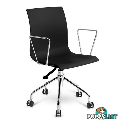 Modern Office Chair with Armrests Black