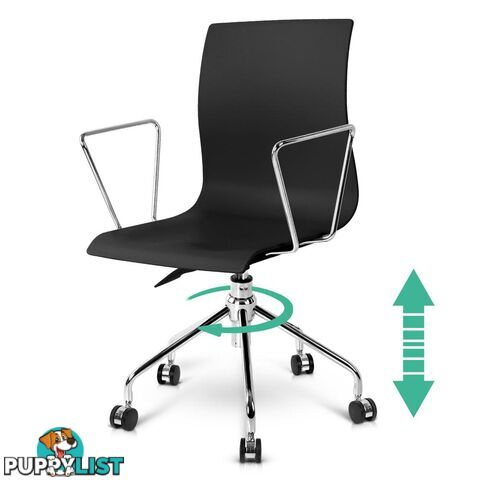 Modern Office Chair with Armrests Black