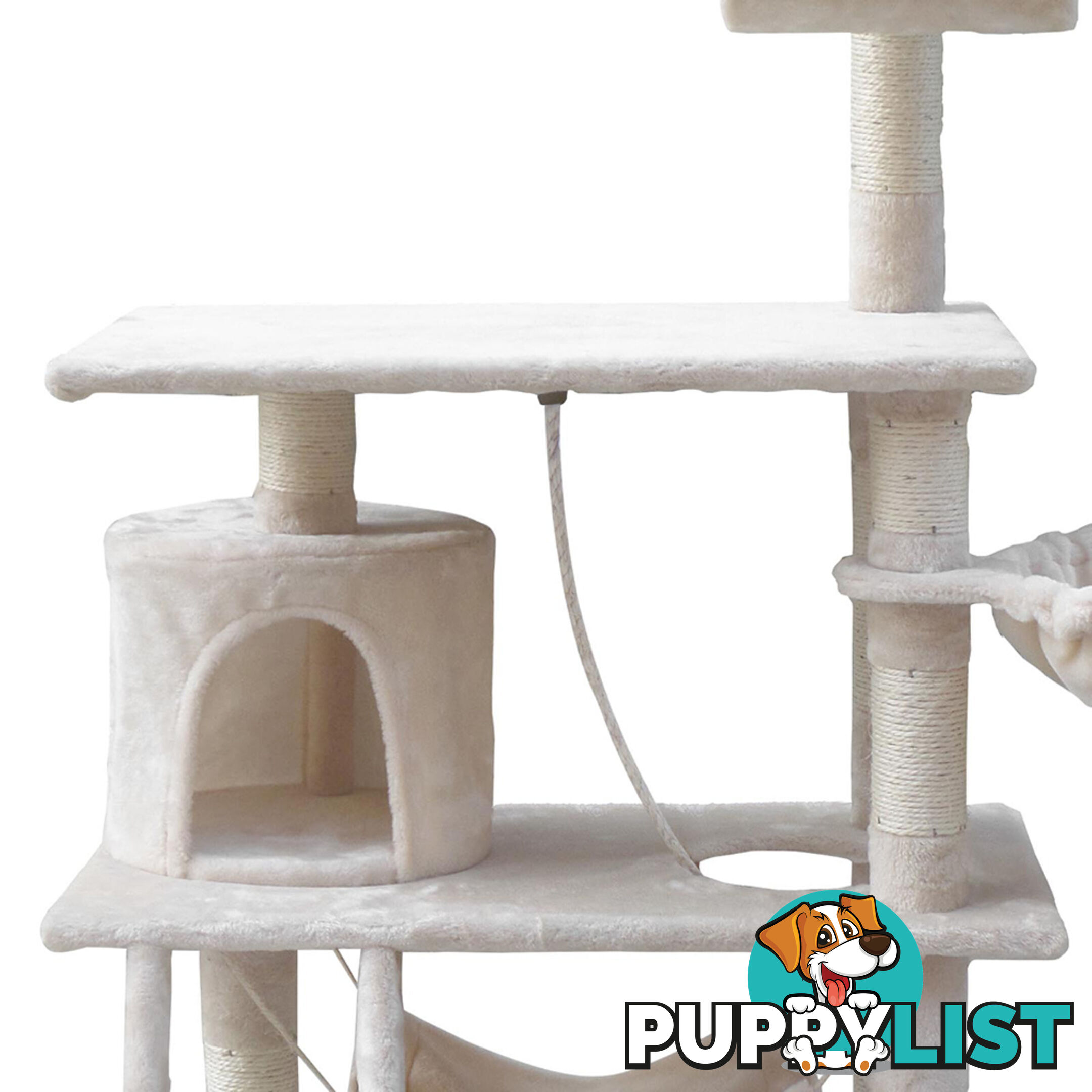 Cat Scratching Post  Tree House Condo 141cm Beige