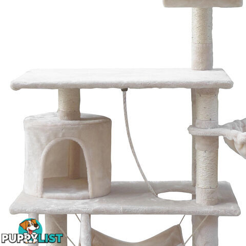 Cat Scratching Post  Tree House Condo 141cm Beige