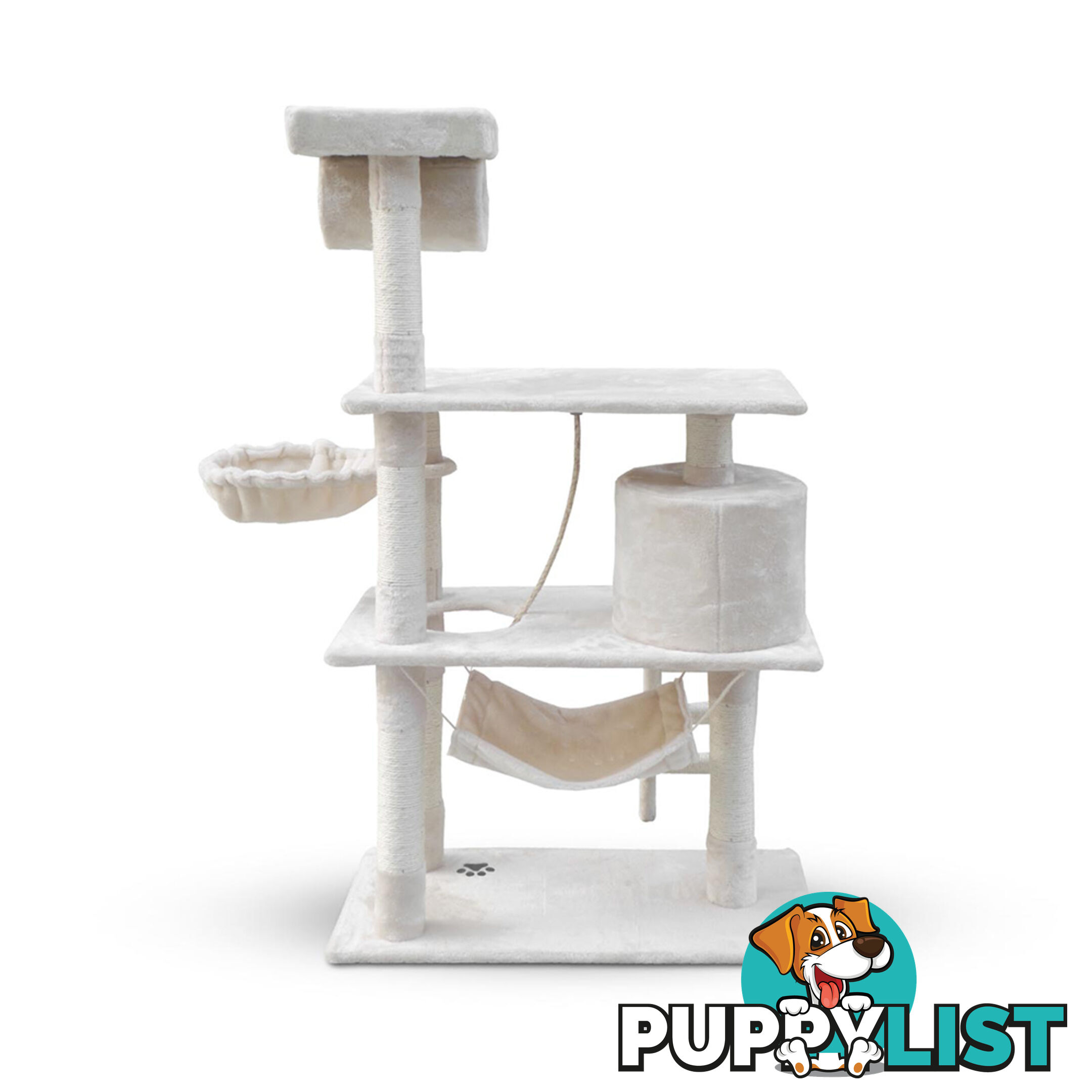 Cat Scratching Post  Tree House Condo 141cm Beige