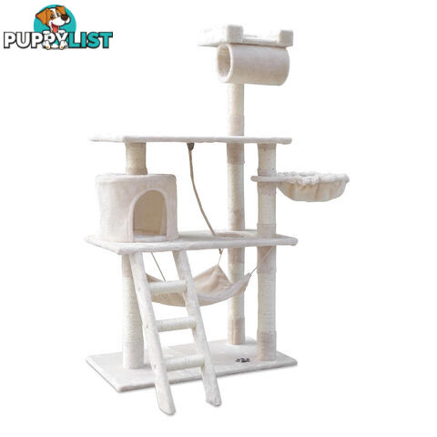 Cat Scratching Post  Tree House Condo 141cm Beige