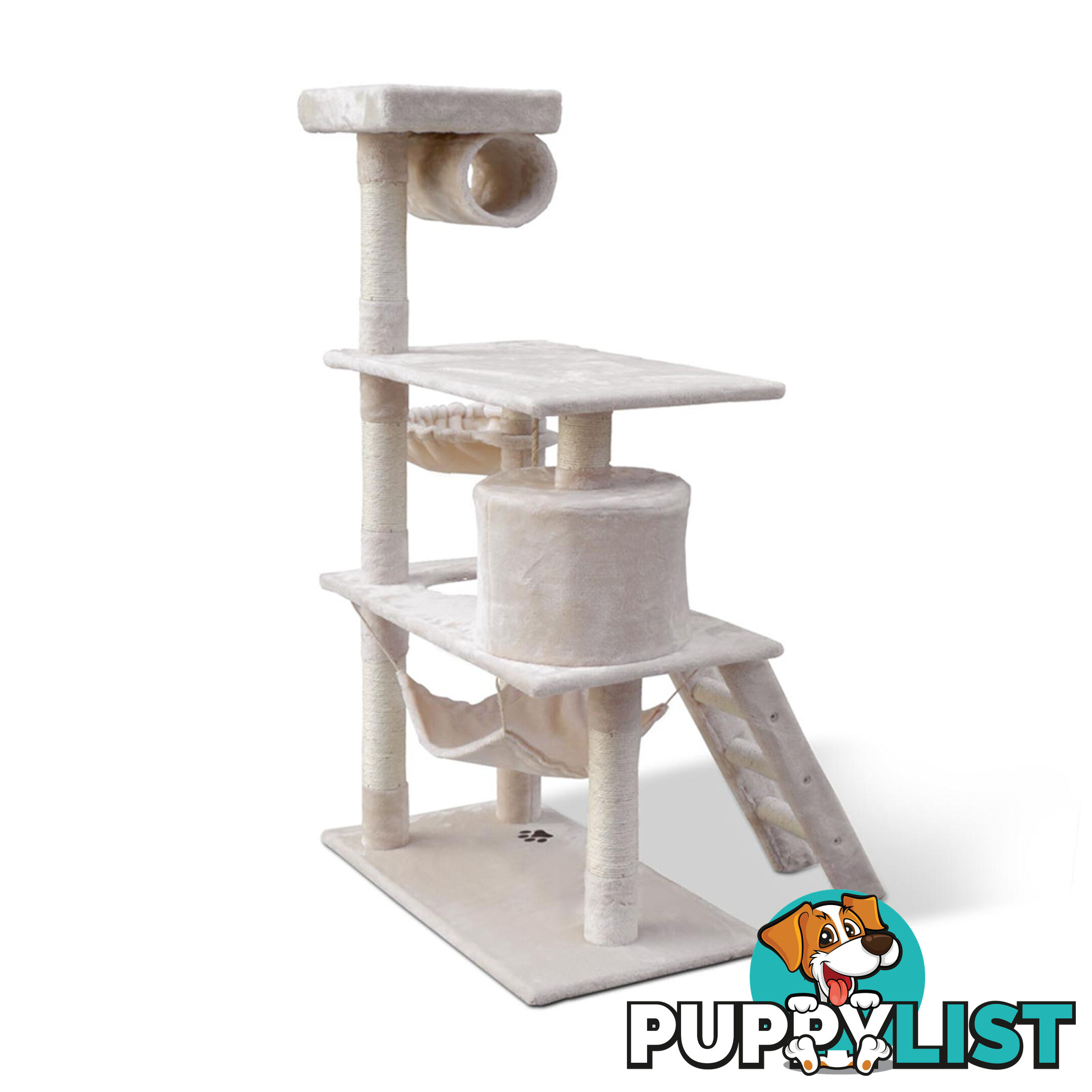 Cat Scratching Post  Tree House Condo 141cm Beige