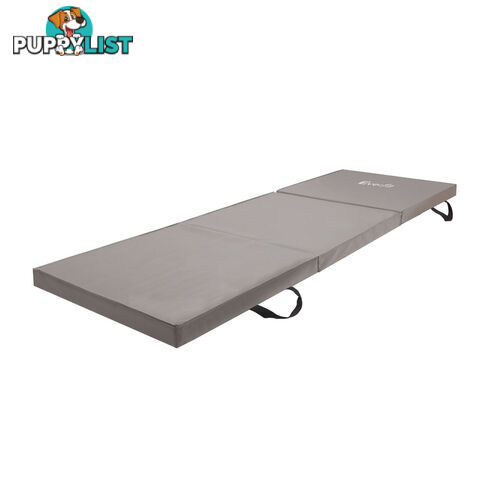 Trifold Exercise Mat Floor Grey