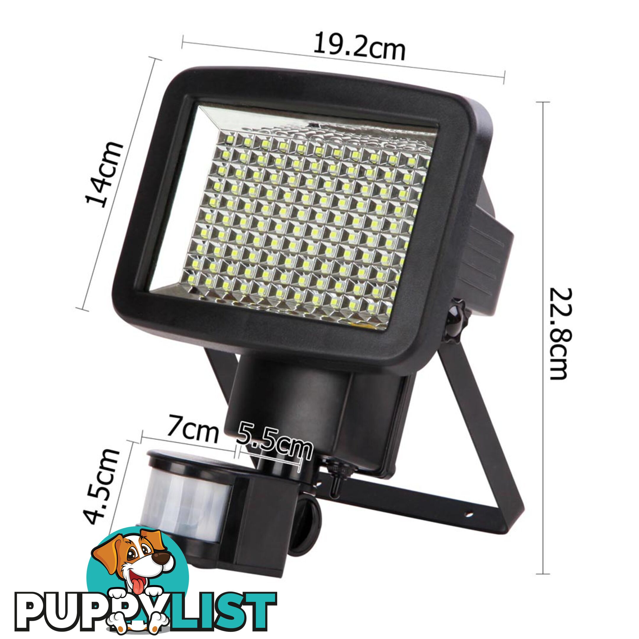 Set of 2 LED Solar Sensor Light 120 SMD