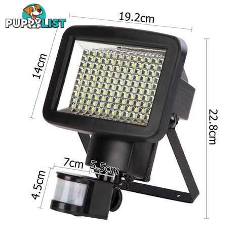 Set of 2 LED Solar Sensor Light 120 SMD