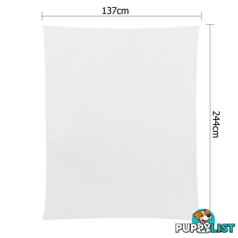 6 Pcs Wedding Table Cloth Rectangle 244cm White