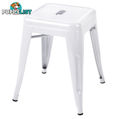 Set of 4 Replica Tolix Kitchen Bar Stool 46cm White