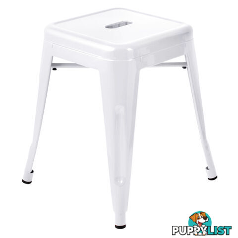 Set of 4 Replica Tolix Kitchen Bar Stool 46cm White