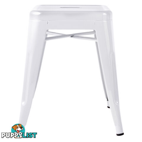 Set of 4 Replica Tolix Kitchen Bar Stool 46cm White