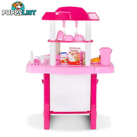 Kids Play Set Little Chef Kitchen 25 Piece - Pink