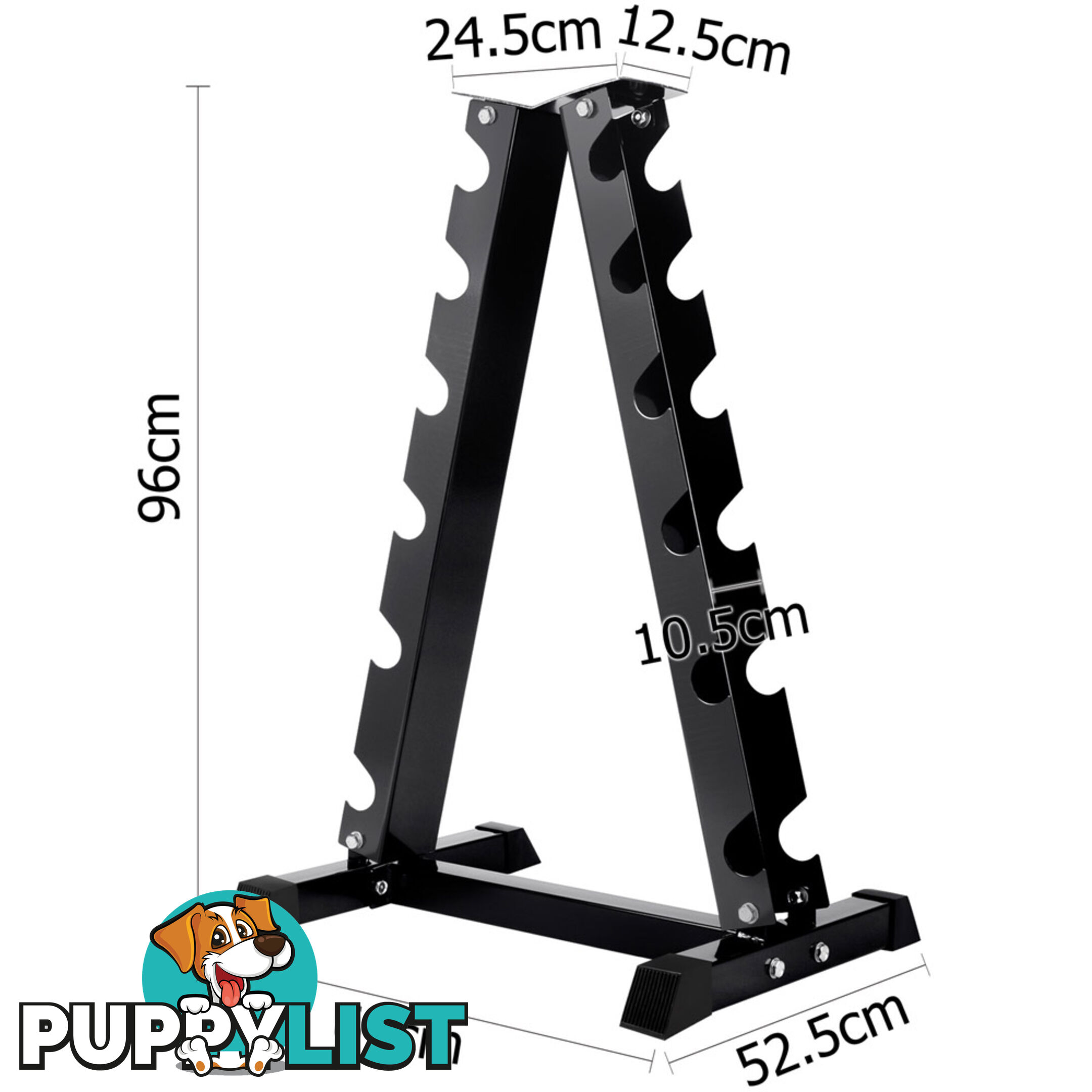 Vertical Dumbbell Storage Rack 6 Pairs