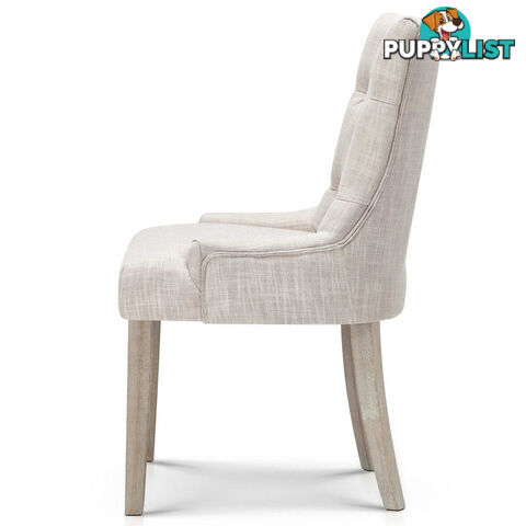 French Provincial Dining Chair - Beige