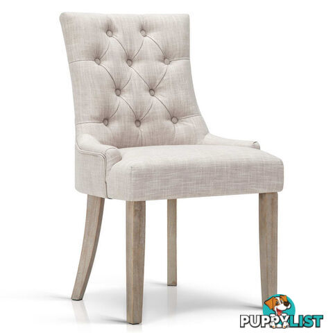 French Provincial Dining Chair - Beige