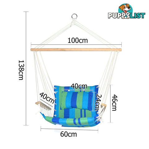 Hammock Swing Chair Blue Green