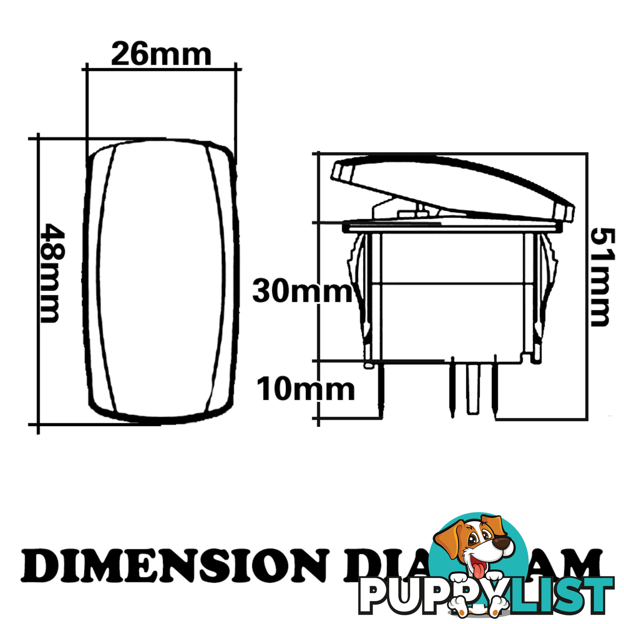 SPOT LIGHT CARLING ROCKER SWITCH LASER ETCHED WORK LIGHT BAR 4WD UTE HID 12V 24V