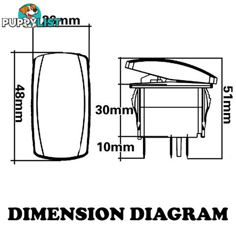 SPOT LIGHT CARLING ROCKER SWITCH LASER ETCHED WORK LIGHT BAR 4WD UTE HID 12V 24V