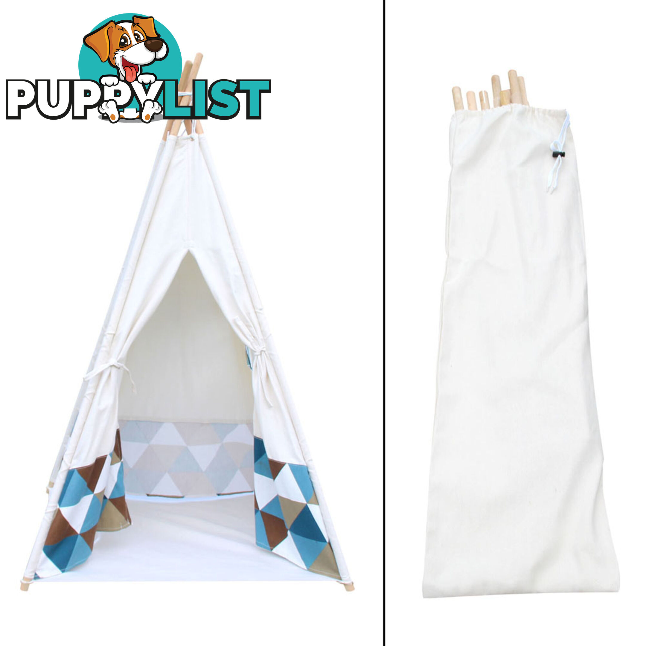 4 Poles Teepee Tent w/ Storage Bag