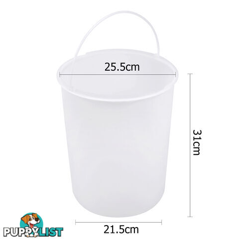 Auto Swing Out Lid Stainless Steel Bin 14L