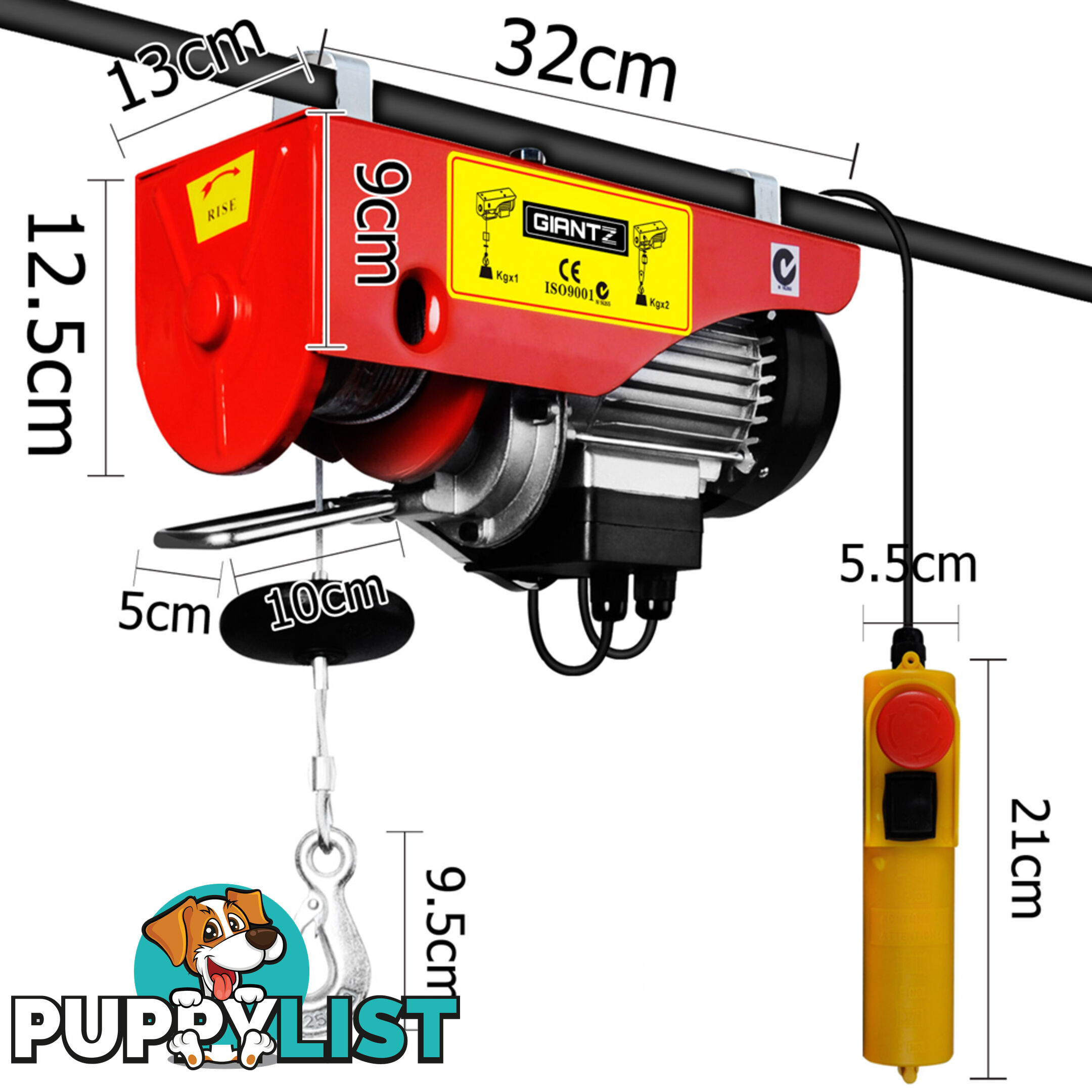 125/250kg 510 W Electric Hoist Winch